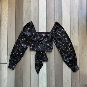 Urban Outfitters Maya Smocked Tie-Back Top | Size: Small